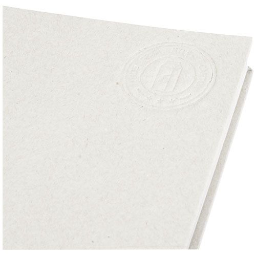 de blanco Libreta A5 con espiral fabricada a partir de cartones de leche recilados