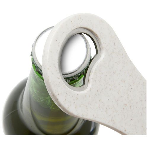 white Abrebotellas de paja de trigo