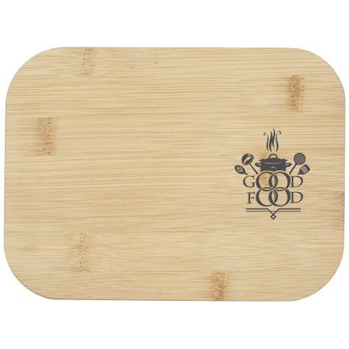 Fiambrera de 1000 ml en vidrio con tapa de bambú 