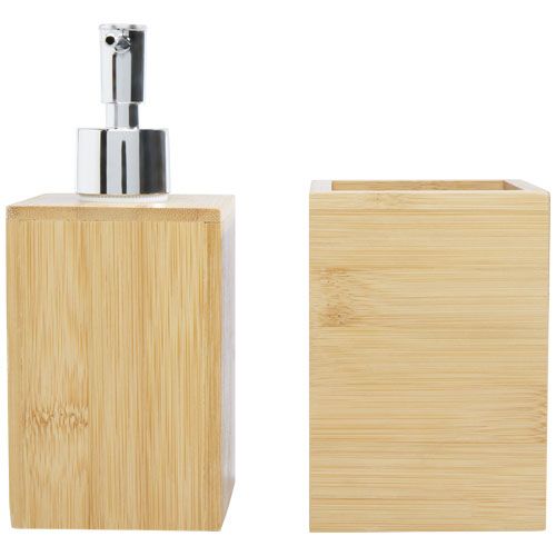natural Set de baño de bambú de 3 piezas