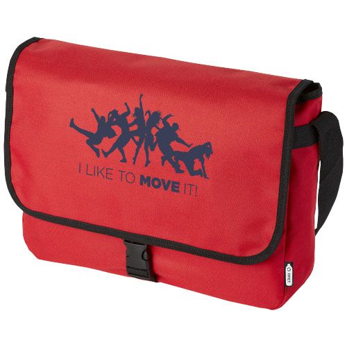 Bolsa de mensajero de plástico reciclado 