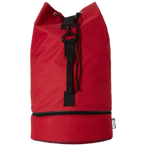 red Bolsa de lona de marinero de plástico reciclado 35L