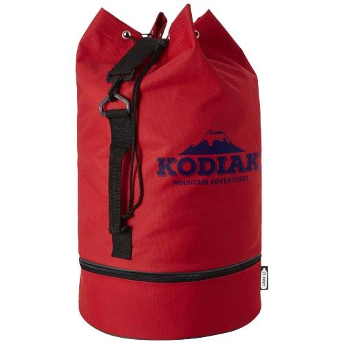 red Bolsa de lona de marinero de plástico reciclado 35L