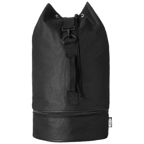 black Bolsa de lona de marinero de plástico reciclado 35L