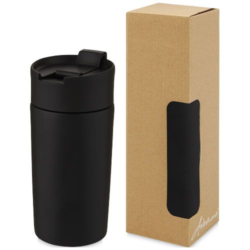 black Vaso con aislamiento al vacío de cobre de 330 ml