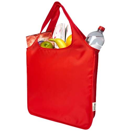 red Bolsa Tote plegable grande de PET reciclado