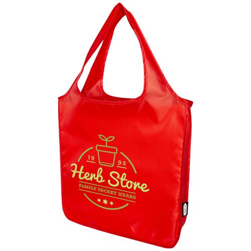 red Bolsa Tote plegable grande de PET reciclado