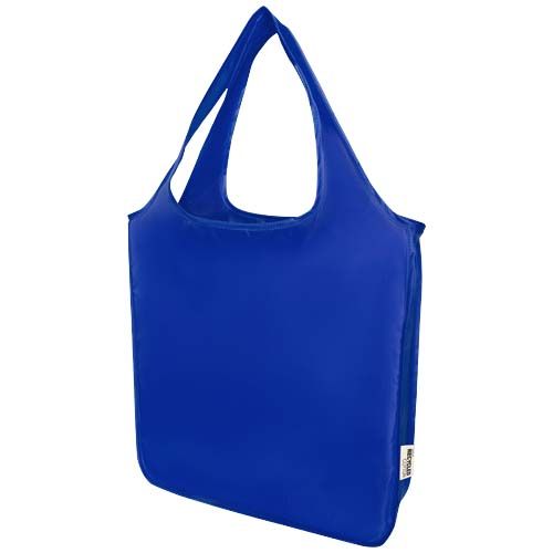 azulón Bolsa Tote plegable grande de PET reciclado