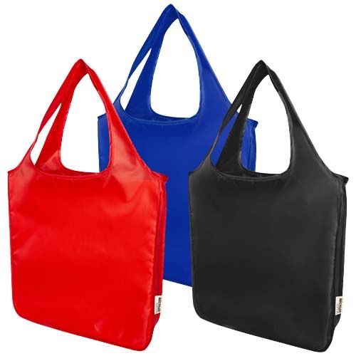 azulón Bolsa Tote plegable grande de PET reciclado