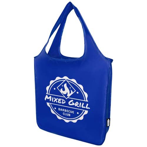 azulón Bolsa Tote plegable grande de PET reciclado