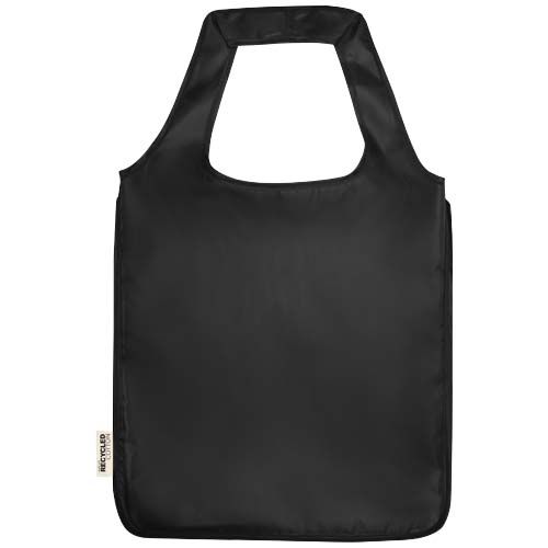black Bolsa Tote plegable grande de PET reciclado