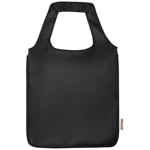 black Bolsa Tote plegable grande de PET reciclado