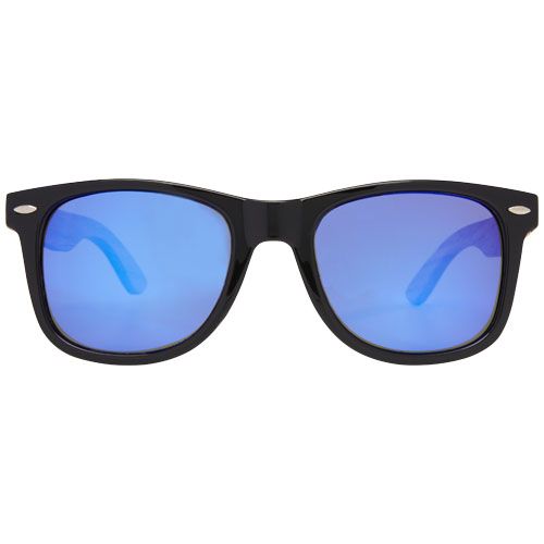 madera Gafas de sol polarizadas con cristal de espejo de PET reciclado/madera en caja de regalo
