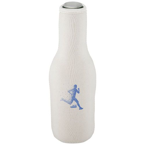 white Funda de neopreno reciclado para botellas