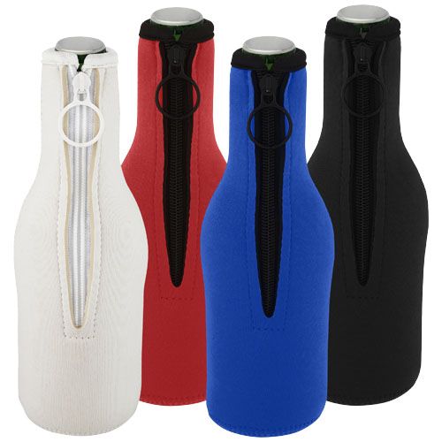 white Funda de neopreno reciclado para botellas