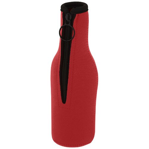 red Funda de neopreno reciclado para botellas