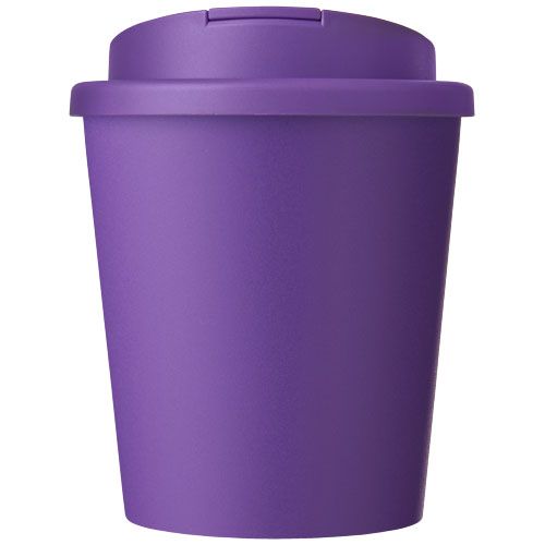 Vaso reciclado de 250 ml con tapa antigoteo 