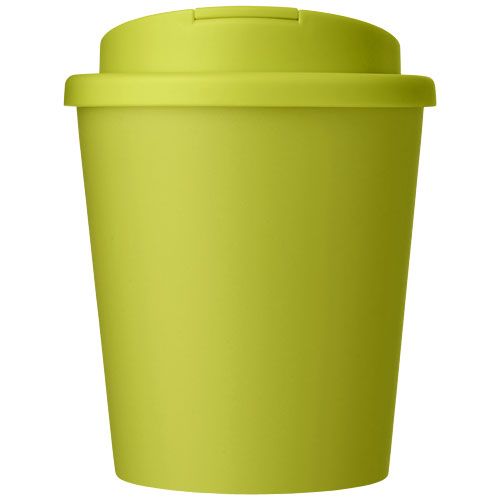 Vaso reciclado de 250 ml con tapa antigoteo 