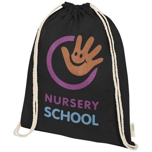 Mochila de cuerdas de algodón orgánico de 140 g/m² 5L 