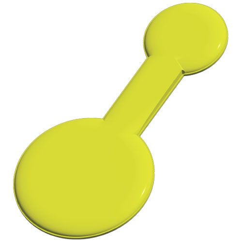 amarillo neón Imán de PVC reflectante redondo grande M-10