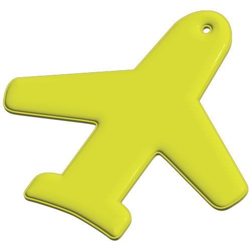Colgante de PVC reflectante en forma de avión H-09 
