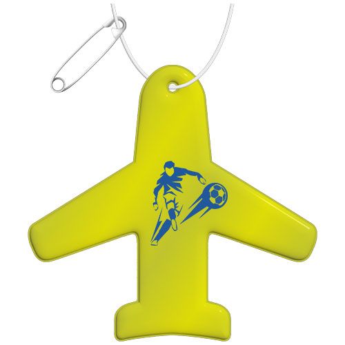 amarillo neón Colgante de TPU reflectante en forma de avión H-09