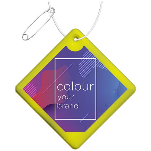 Colgante de PVC reflectante en forma de diamante pequeño H-09 