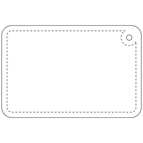 Attache réfléchissante rectangulaire en PVC H-10 RFX™, petit modèle - 4
