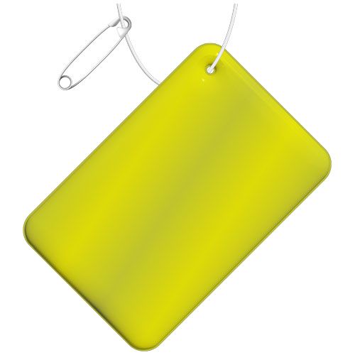 COLGANTE DE PVC REFLECTANTE RECTANGULAR PEQUEÑO H-10 