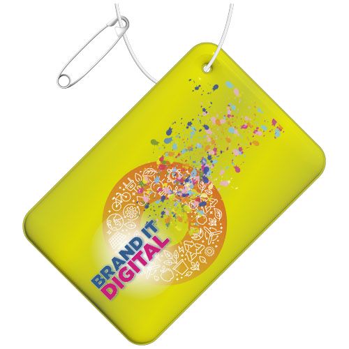 Colgante de PVC reflectante rectangular pequeño H-10 