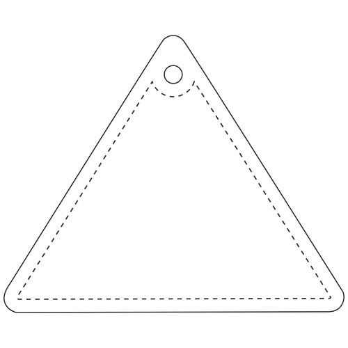 Colgante de TPU reflectante triangular H-12 
