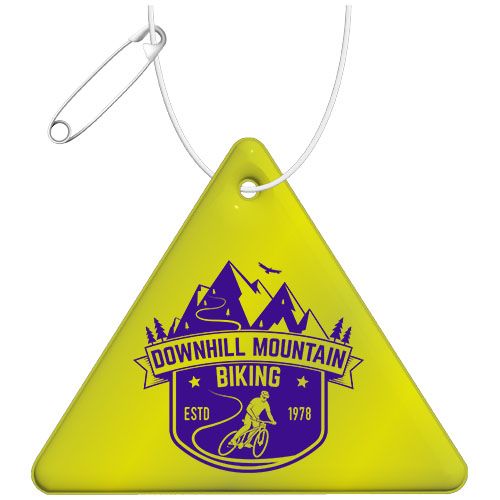 Colgante de TPU reflectante triangular H-12 