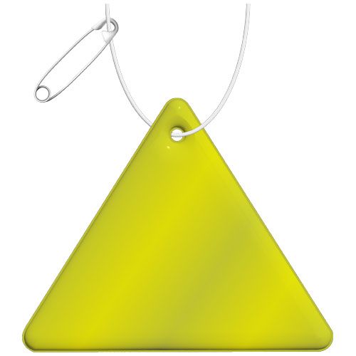 COLGANTE DE TPU REFLECTANTE TRIANGULAR H-12 