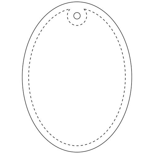 Colgante de TPU reflectante ovalado H-12 