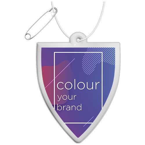 Attache réfléchissante en PVC en forme de badge H-12 RFX™ - 2