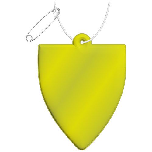 COLGANTE DE PVC REFLECTANTE EN FORMA DE PLACA H-12 