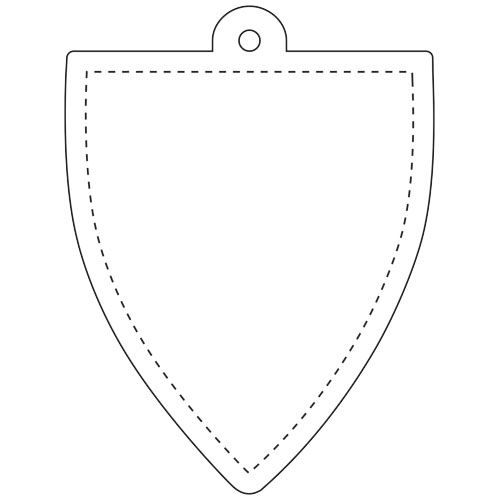 Colgante de TPU reflectante en forma de placa H-12 