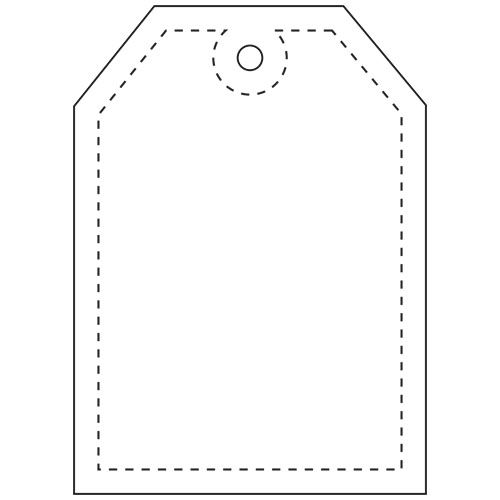Attache réfléchissante en PVC en forme d'étiquette H-12 RFX™ - 4
