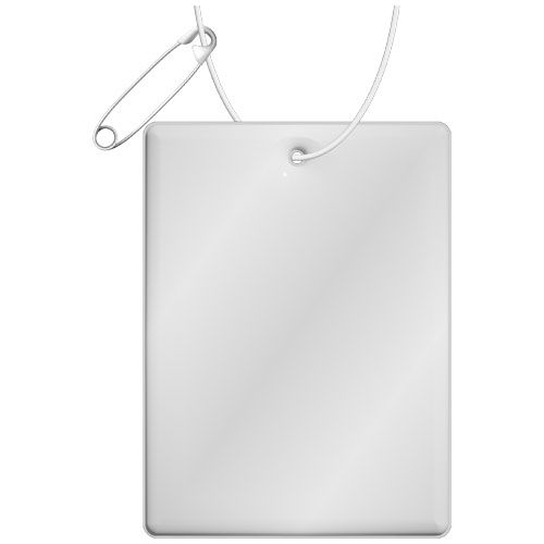 Colgante de PVC reflectante rectangular grande H-12 