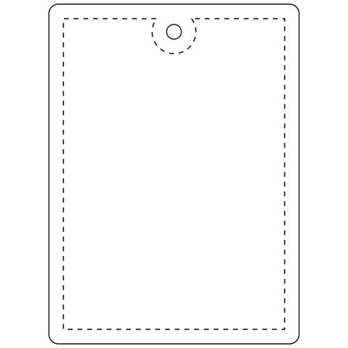 Colgante de PVC reflectante rectangular grande H-12 