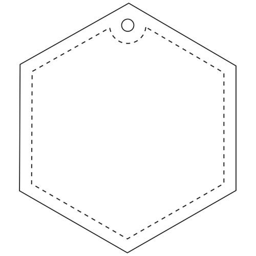 Colgante de PVC reflectante hexagonal H-12 