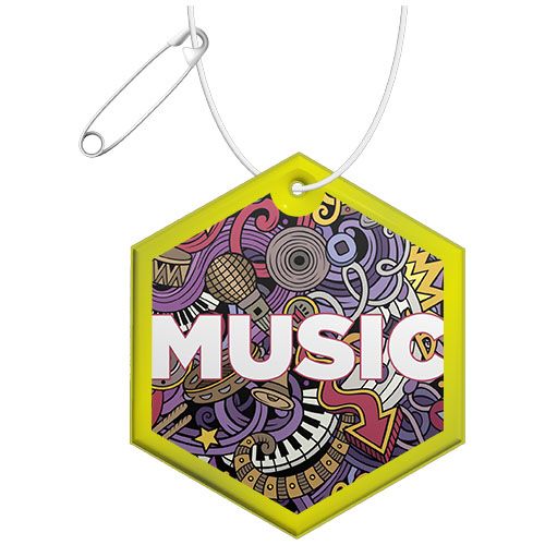 Colgante de PVC reflectante hexagonal H-12 