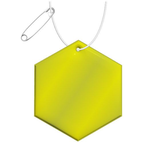 COLGANTE DE PVC REFLECTANTE HEXAGONAL H-12 