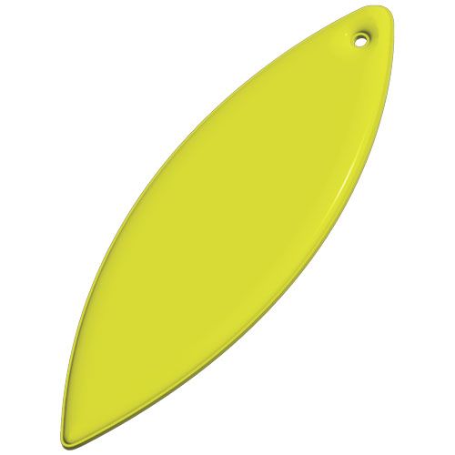 amarillo neón Colgante de PVC reflectante en forma de elipse H-12