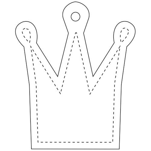 Colgante de TPU reflectante en forma de corona H-12 