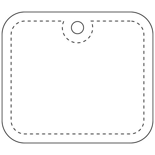 white Colgante de PVC reflectante rectangular XL H-20