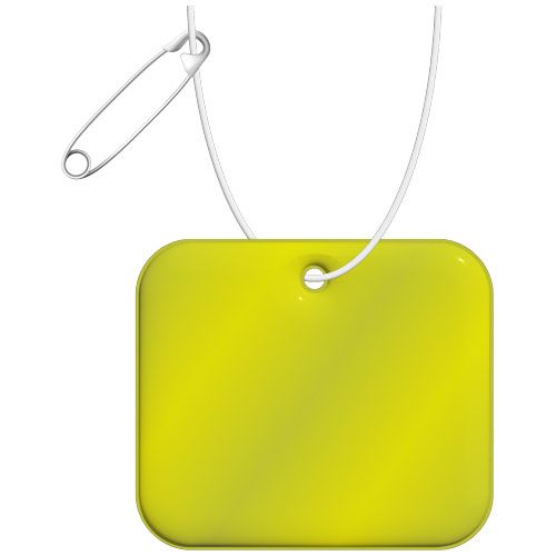 amarillo neón Colgante de PVC reflectante rectangular XL H-20