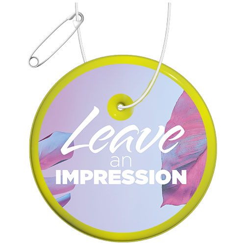 amarillo neón Colgante de PVC reflectante redondo H-09