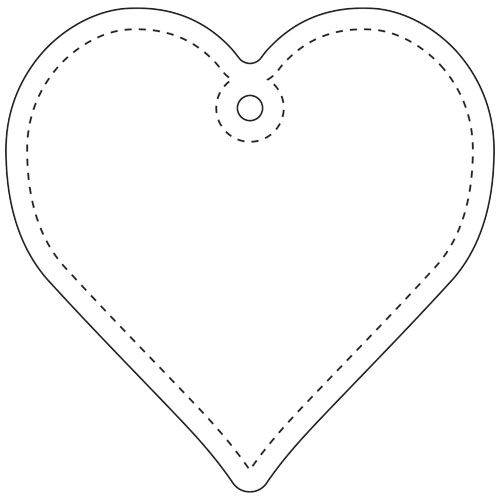 amarillo neón Colgante de TPU reflectante en forma de corazón H-09