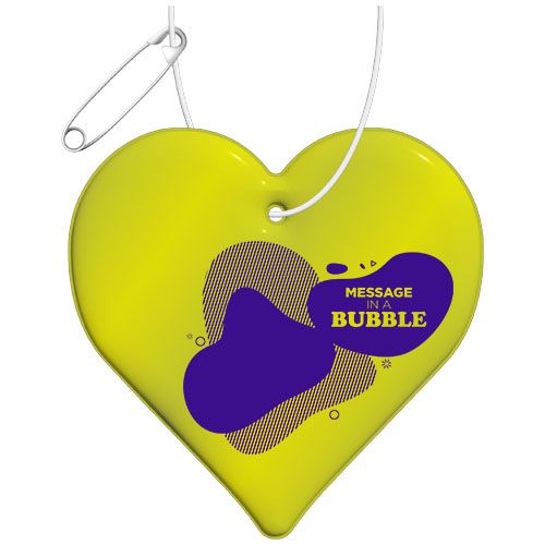 Colgante de TPU reflectante en forma de corazón H-09 